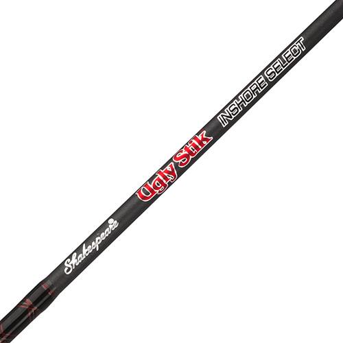 Ugly Stik 7a 6a Inshore Select Spinning Rod， One Piece Inshore Rod