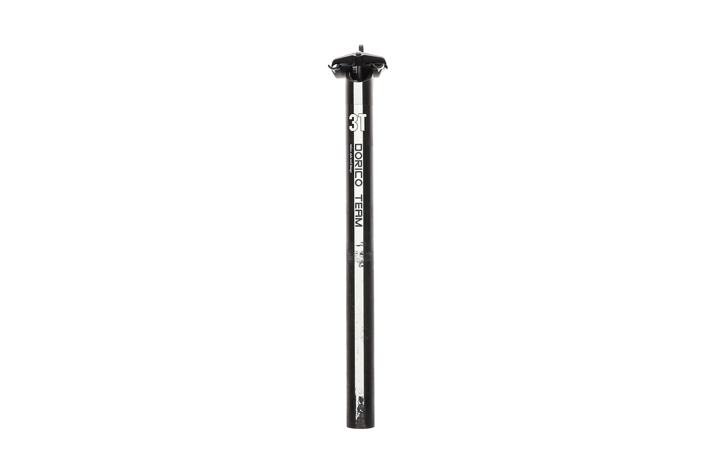 3T Dorico Team Seatpost 27.2x350mm Carbon 25mm Setback Black/White