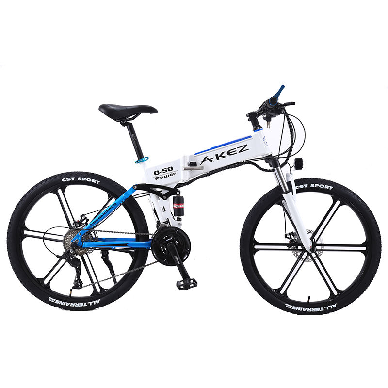 New Model 350W 36V 10AH 26 Inch 27  Speed 5 Blade Wheel Electric Bicycles Folding Electrical Bikes