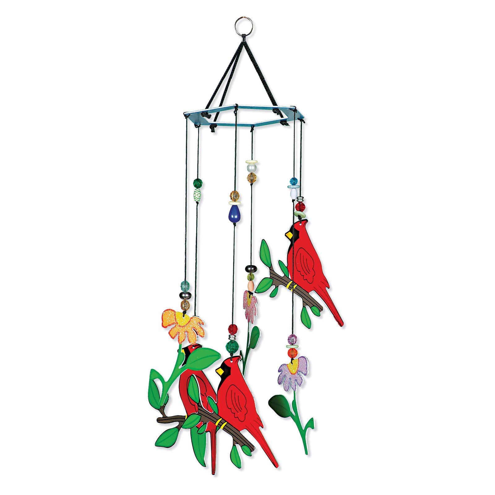 Sunset Vista Birds of a Feather 12 in. Garden Chime - Cardinal