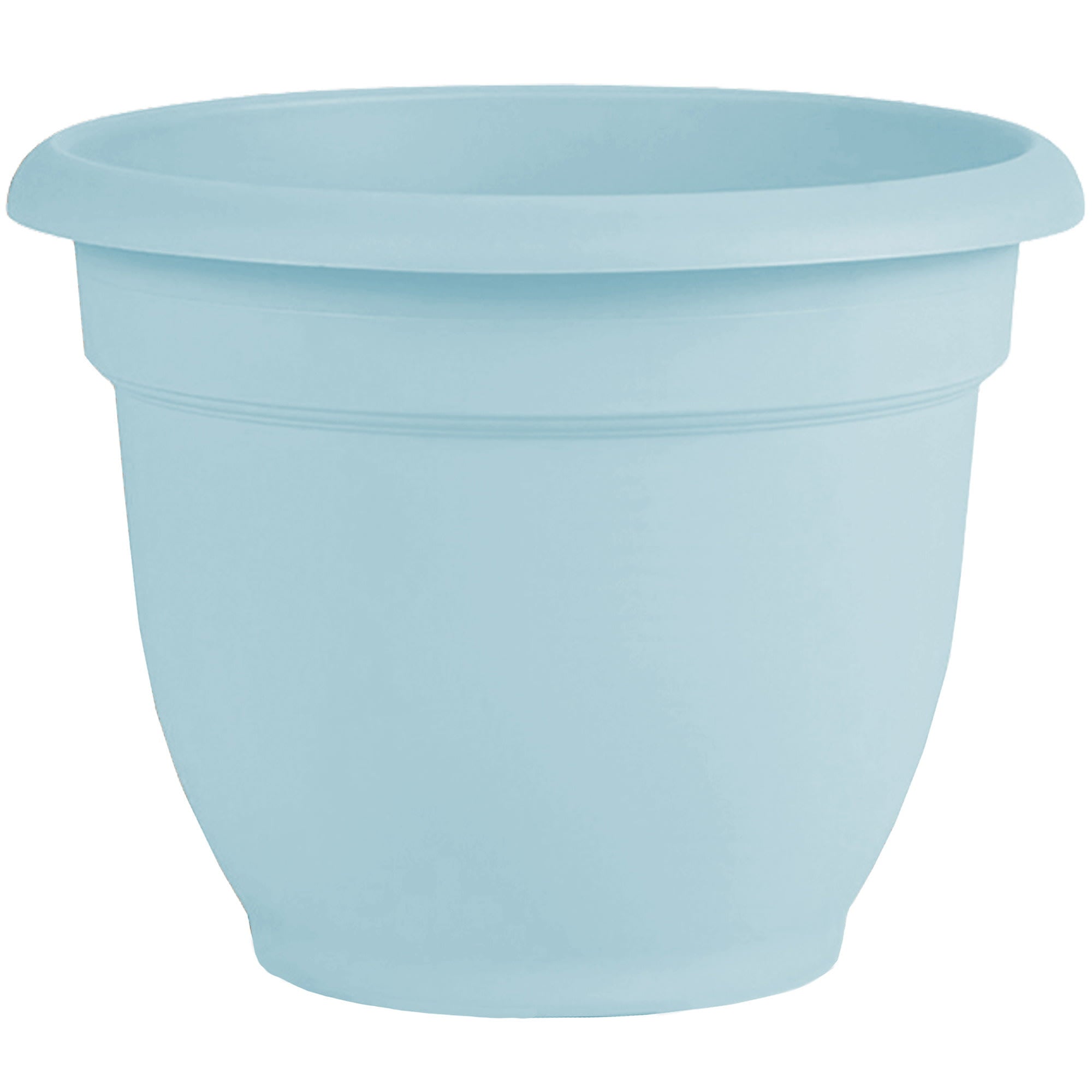 Bloem Ariana Self Watering Planter: 16" - Misty Blue - Durable Resin Pot, For Indoor and Outdoor Use, Self Watering Disk Included, Gardening, 6 Gallon Capacity