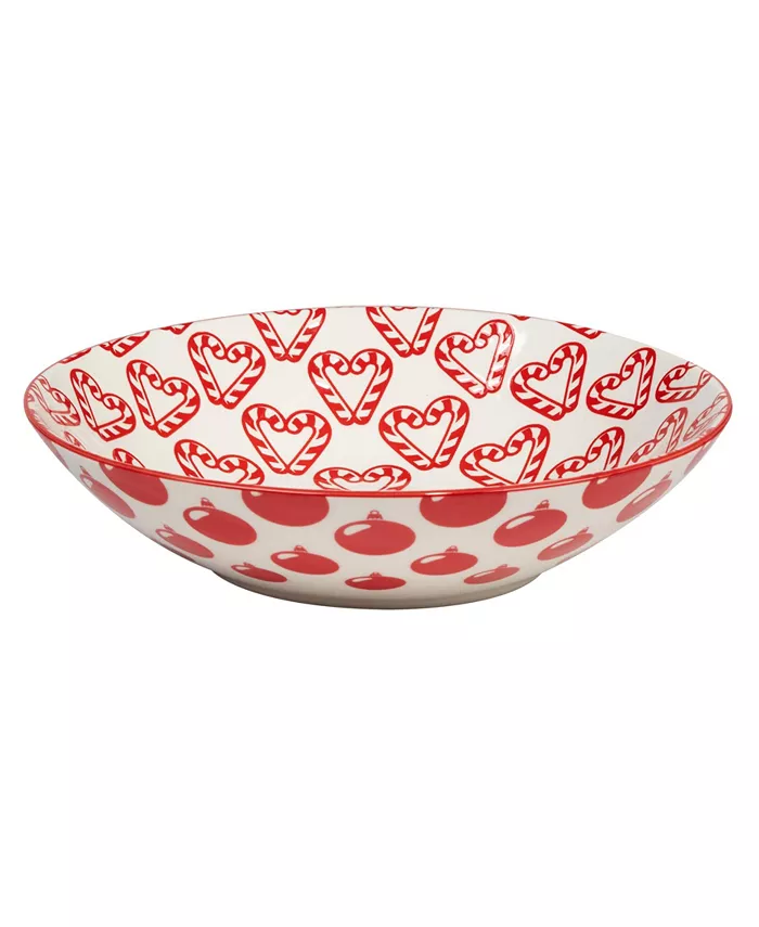 Certified International Peppermint Candy 40 oz Soup Bowls Set of 6 Service for 6