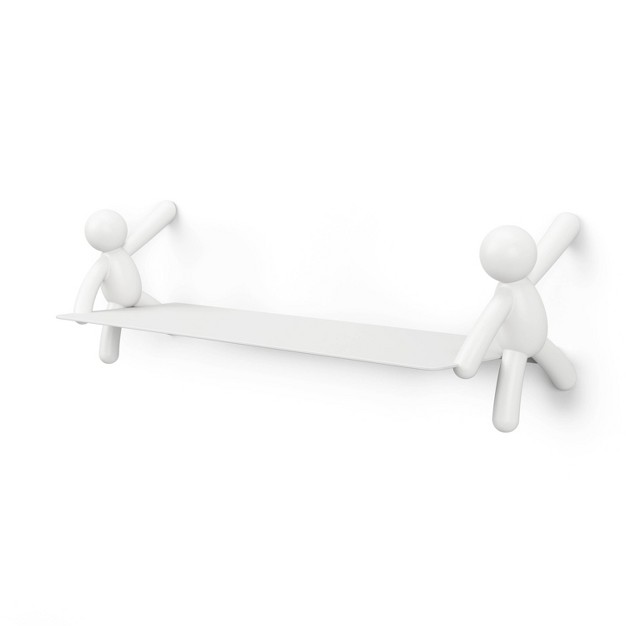 Buddy Floating Wall Shelf White Umbra