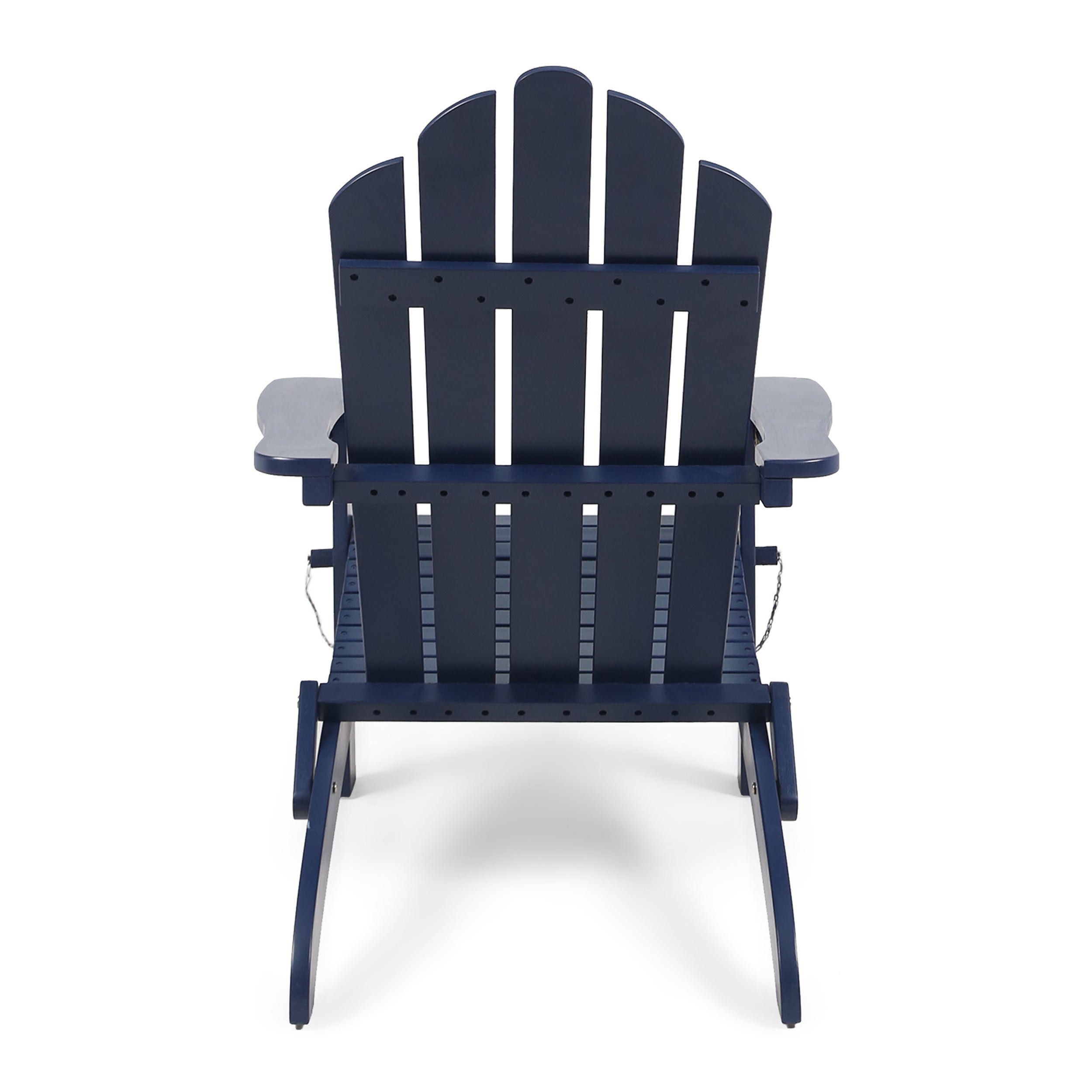 Cara Outdoor Acacia Wood Folding Adirondack Chair