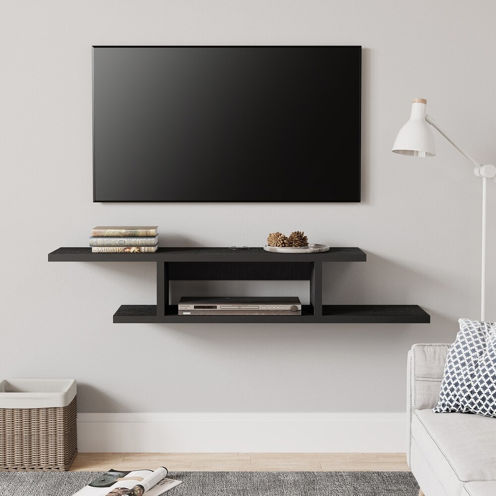 Floating Wall Mounted TV Stand Component Shelf   49.7