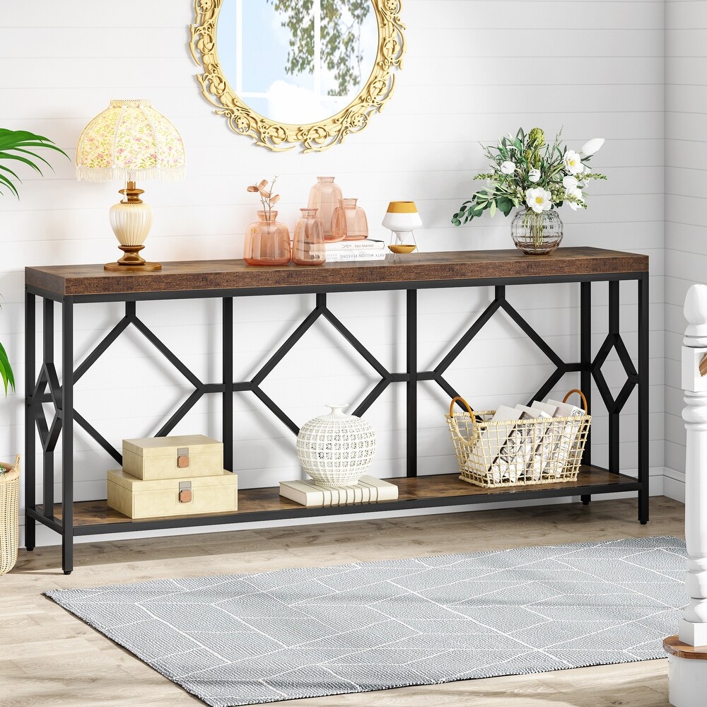 71 Inches Extra Long Console Table Sofa Table