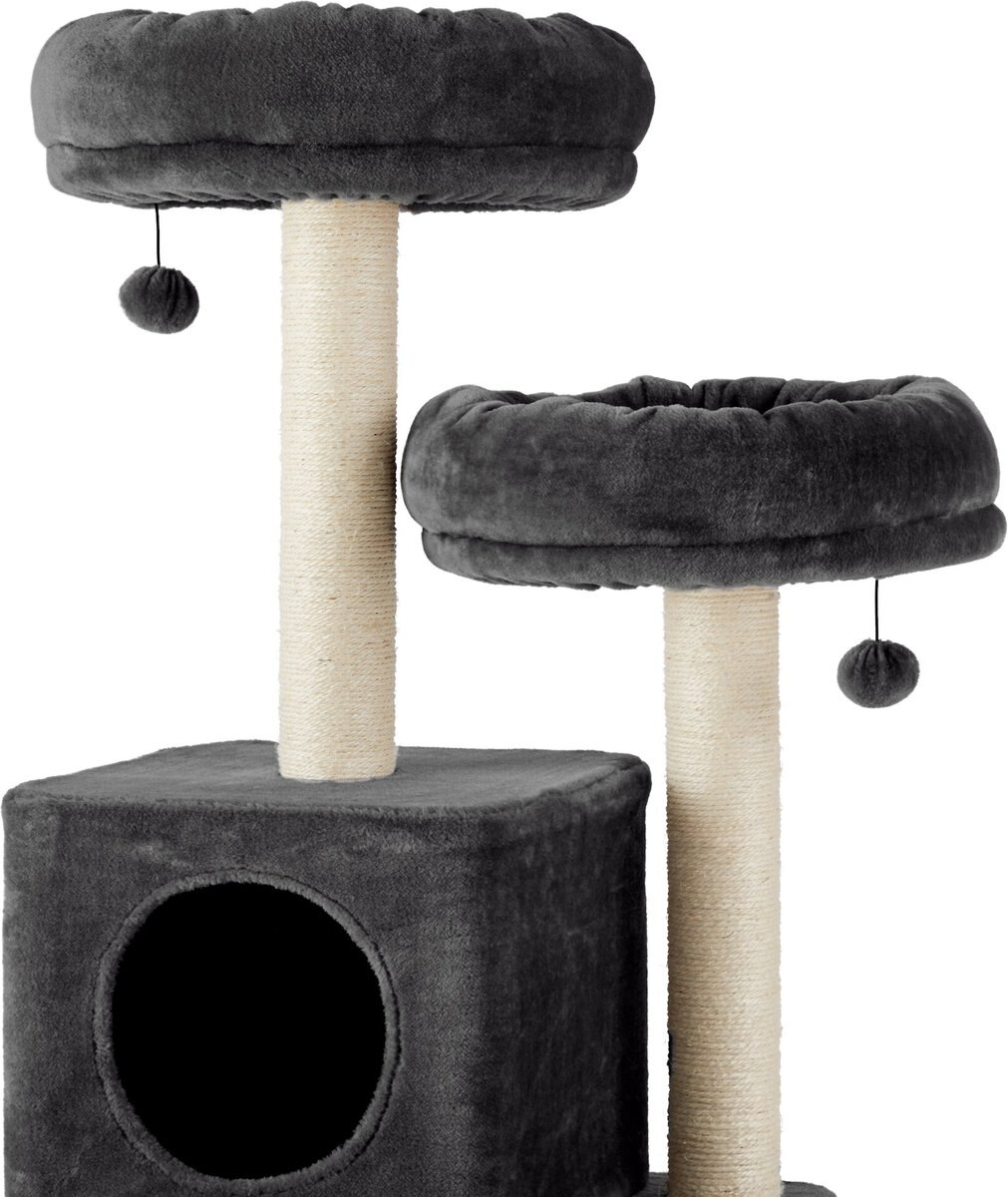 Frisco 55-in Faux Fur Cat Tree and Condo