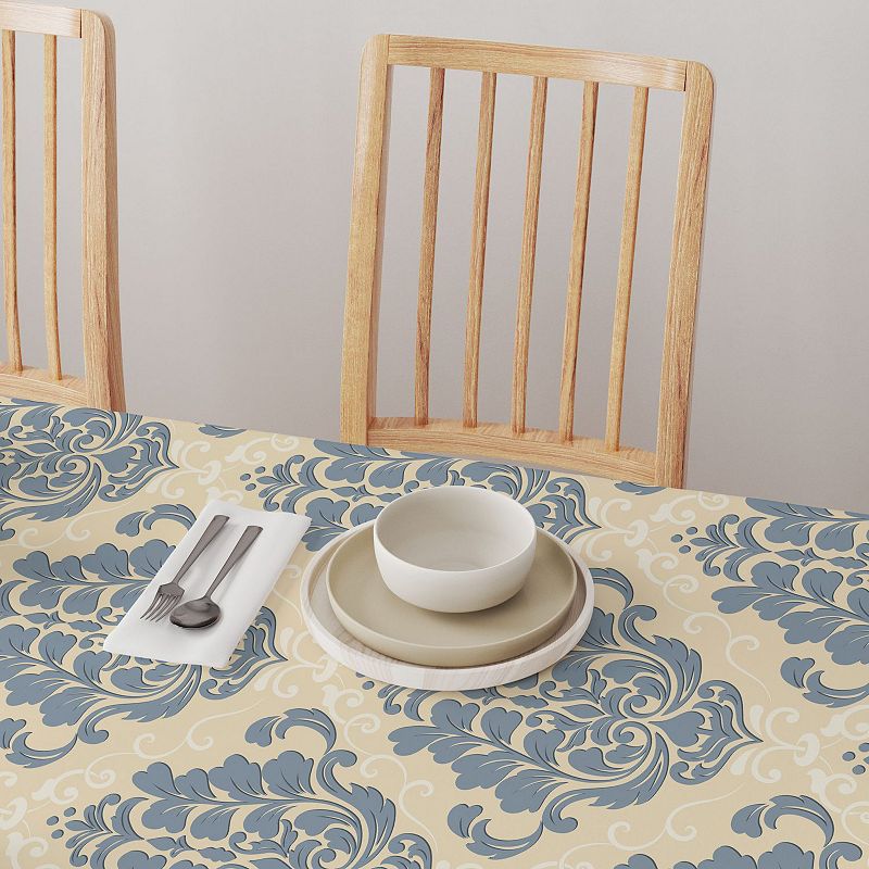 Square Tablecloth， 100% Cotton， 52x52， Floral 171