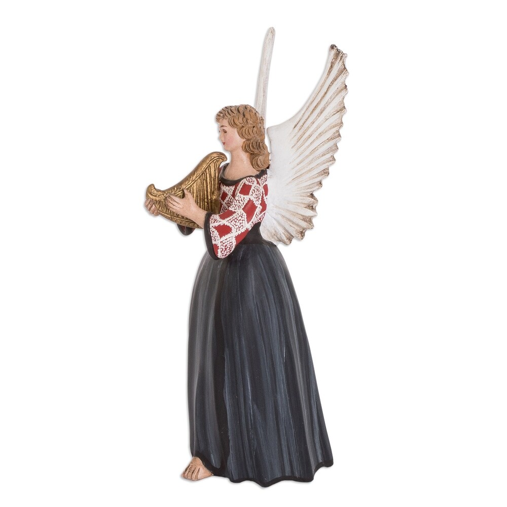 Novica Handmade Momostenango Ceramic Angel Sculpture