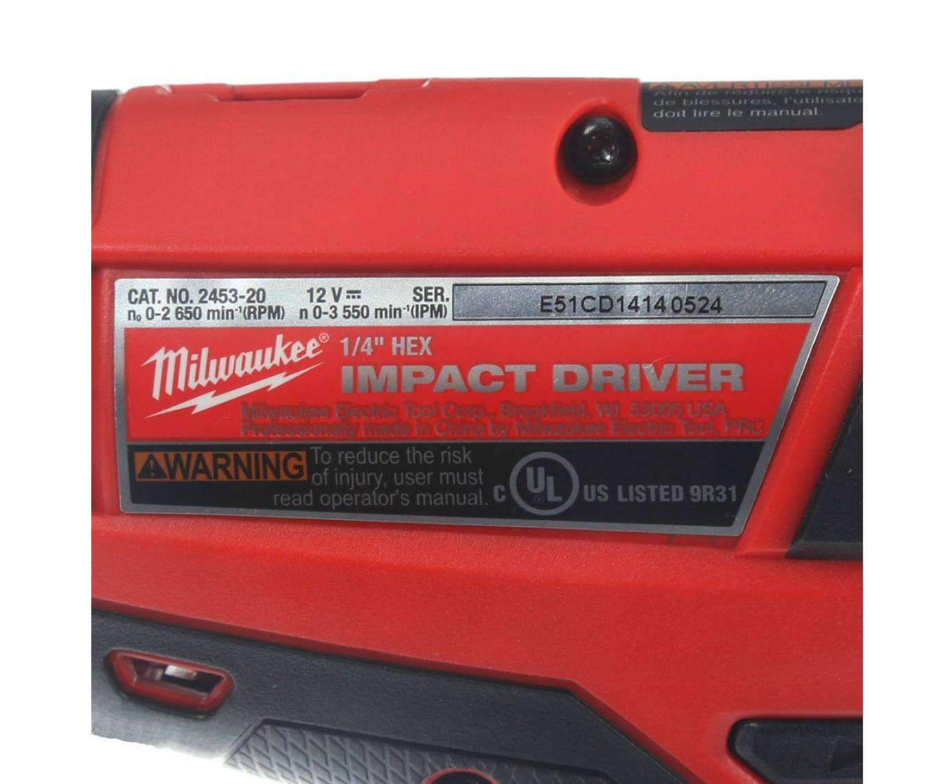 Milwaukee 2453-22-0850-20 M12 FUEL 12V Lithium-Ion Brushless 1/4 in. Hex Impact Driver Kit with M12 Cordless Vacuum