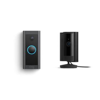 Ring Wired Video Doorbell with Indoor Cam 2nd Gen Black B0BRRNRXS7