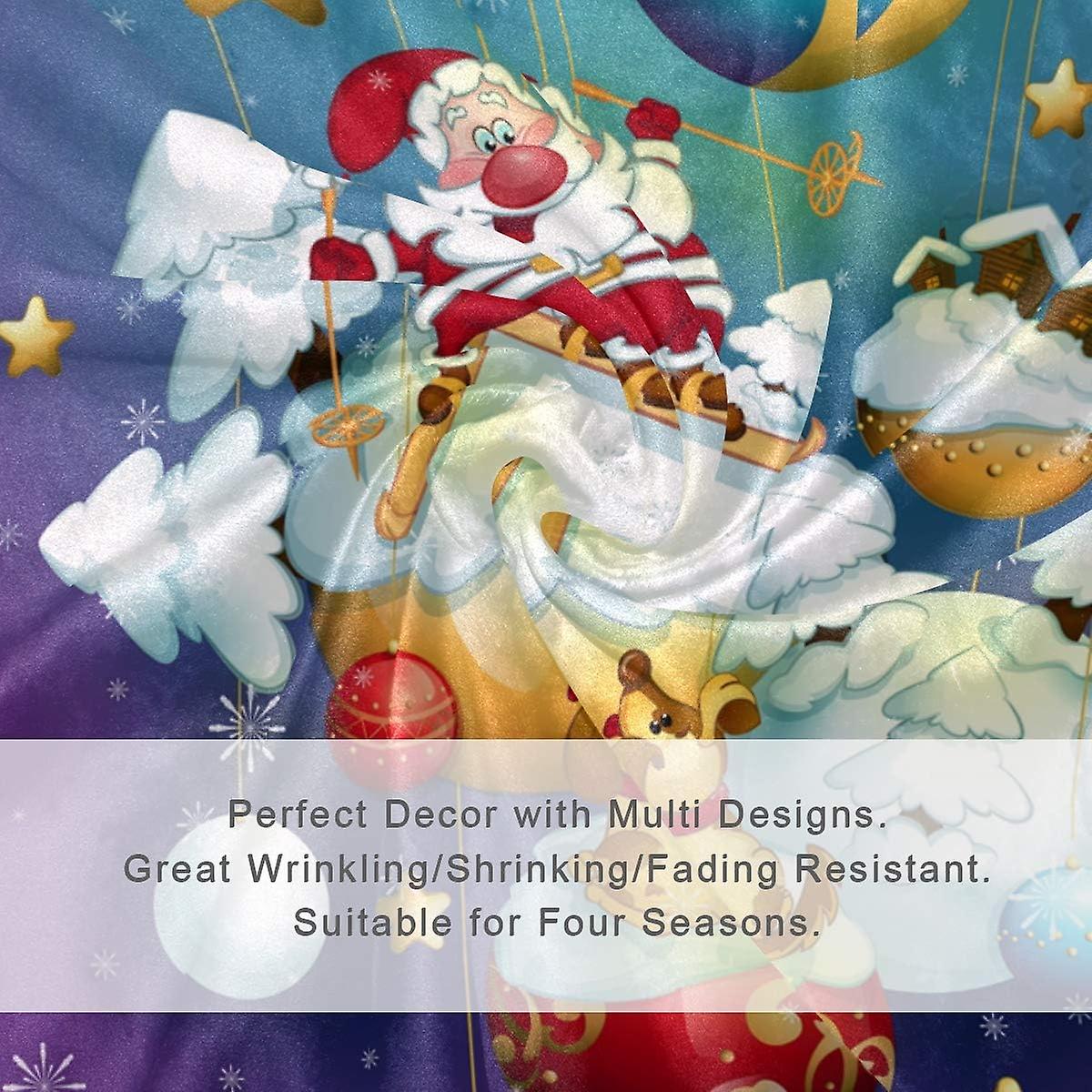Queen Cozy Warm Throw Thermal Soft Bed Blanket 60x90 In Santa Claus And Dog On Christmas Flannel Fleece Blanket For Men Women Adults