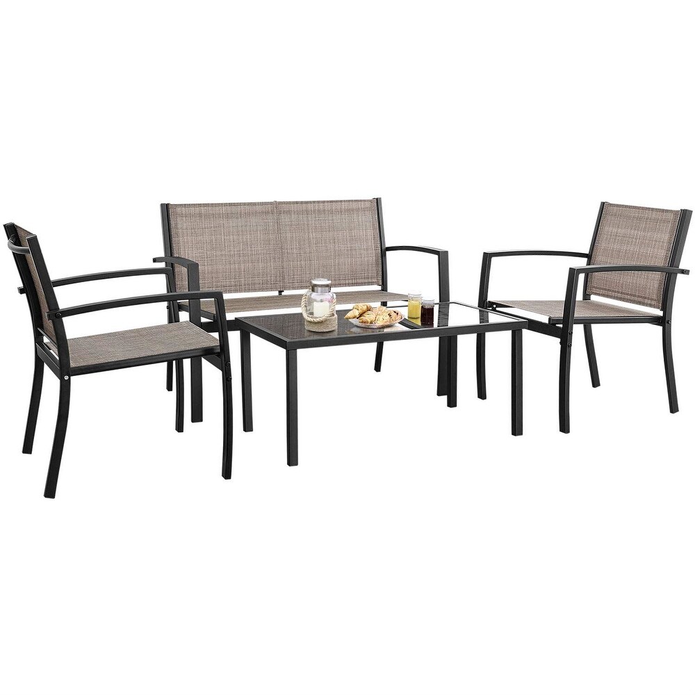 Homall 4 piece Outdoor Patio Furniture Set