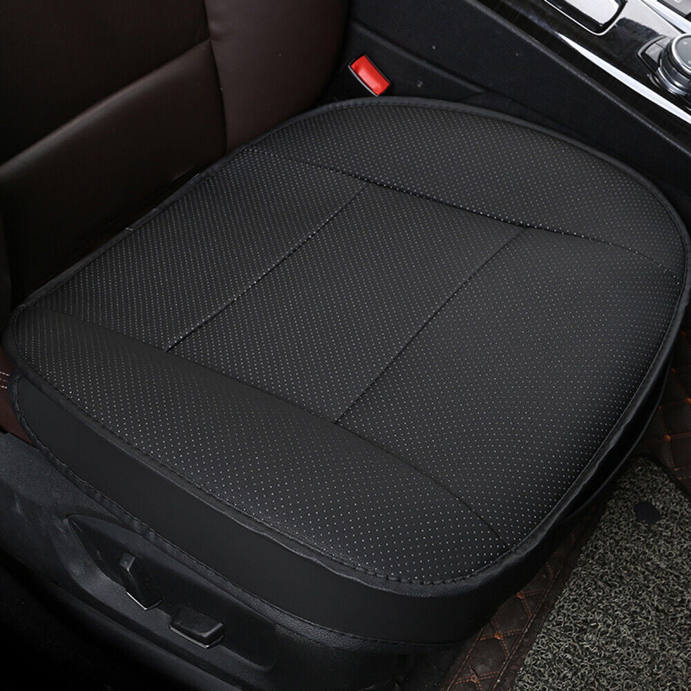 PU Leather Car Front Cover Cushion Seat Protector Half Full Surround Universal， Black， Full Surround