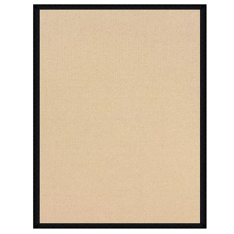 Linon Athena Natural and Black Wool Blend Rug