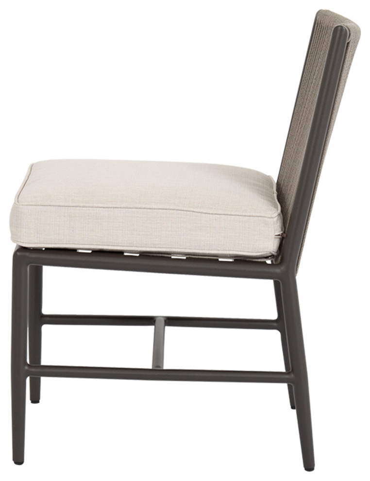 Pietra Armless Dining Chair   Beach Style   Outdoor Dining Chairs   by Sunset West Outdoor Furniture  Houzz