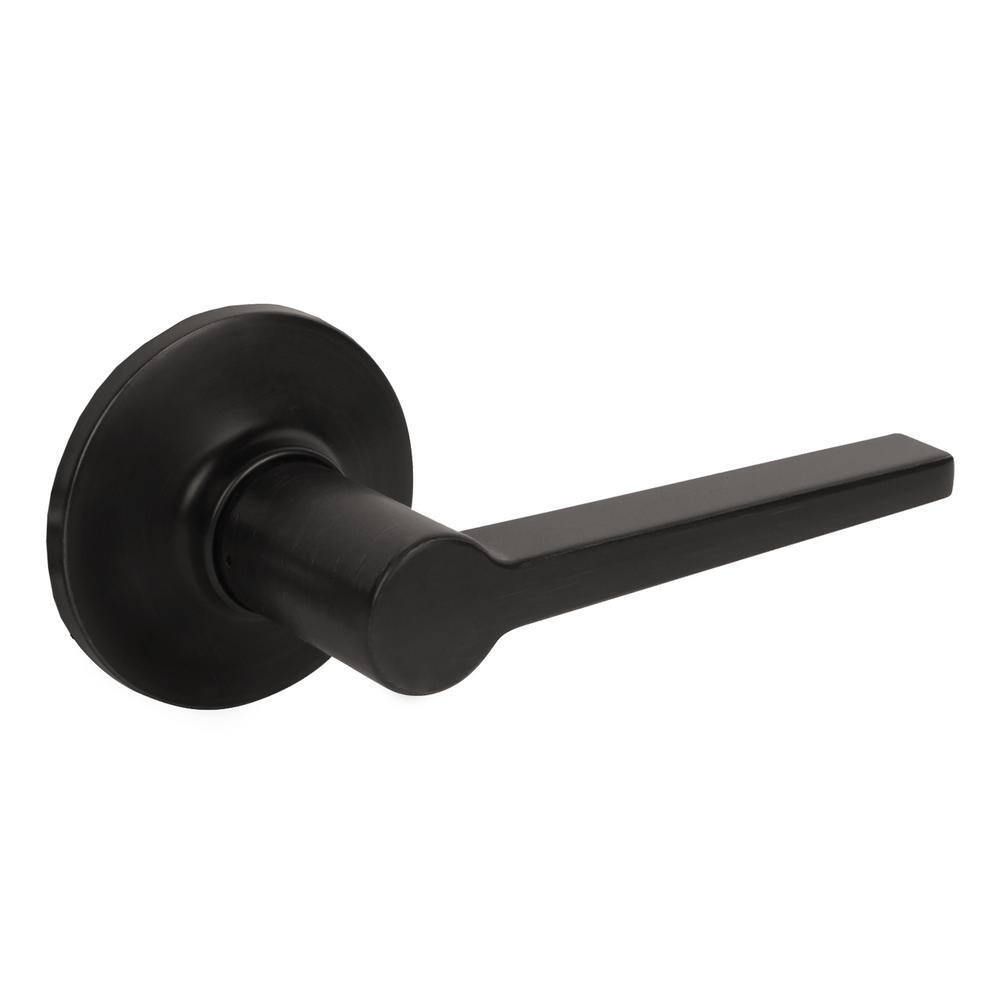 DELANEY HARDWARE Tulina Black Dummy Door Lever D25229