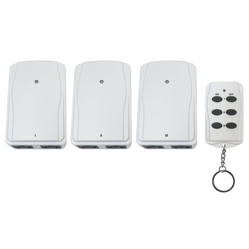 WIRELESS REMTE OUTLT 3PK