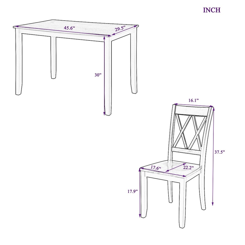 5 Piece Dining Table Set