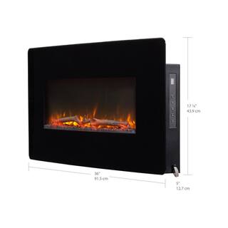 Dimplex Winslow 35 in. Wall-MountTabletop Linear Electric Fireplace in Black SWM3520