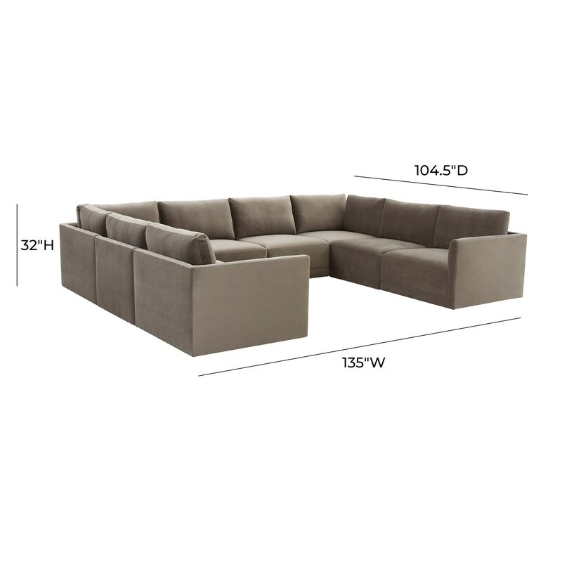 Willow Modular 8 Piece Large U Sectional