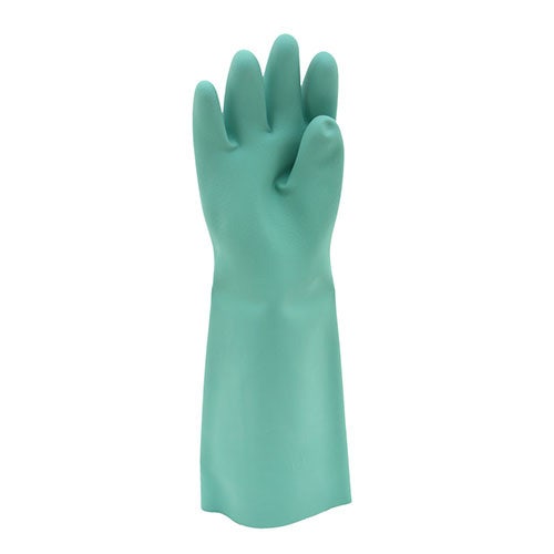 Safety Zone GNGU-MD-22-18 Nitrile Long-Sleeve Dishwashing Gloves， Green， Medium