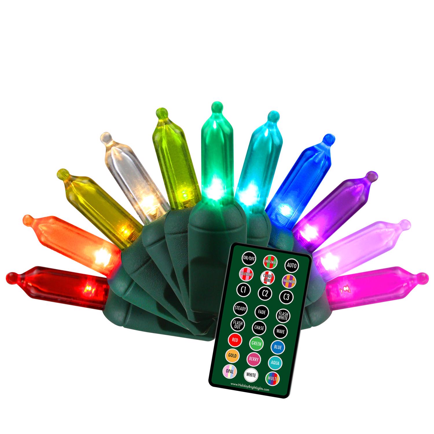 Celebrations Platinum LED T5 Multicolored 50 ct String Christmas Lights 25 ft.