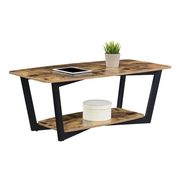 Porch and Den Clouet Coffee Table with Shelf