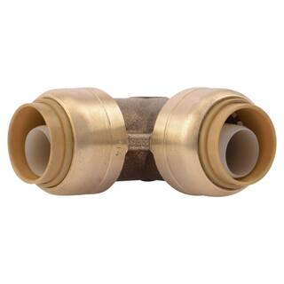 SharkBite 12 in. Push-to-Connect Brass 90-Degree Elbow Fitting Pro Pack (4-Pack) U248LFJ4