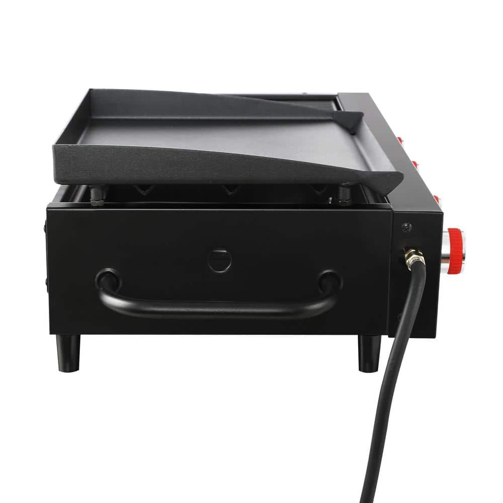 Royal Gourmet 4-Burner Portable Propane Tailgater Grill Griddle Combo in Black GD4002T