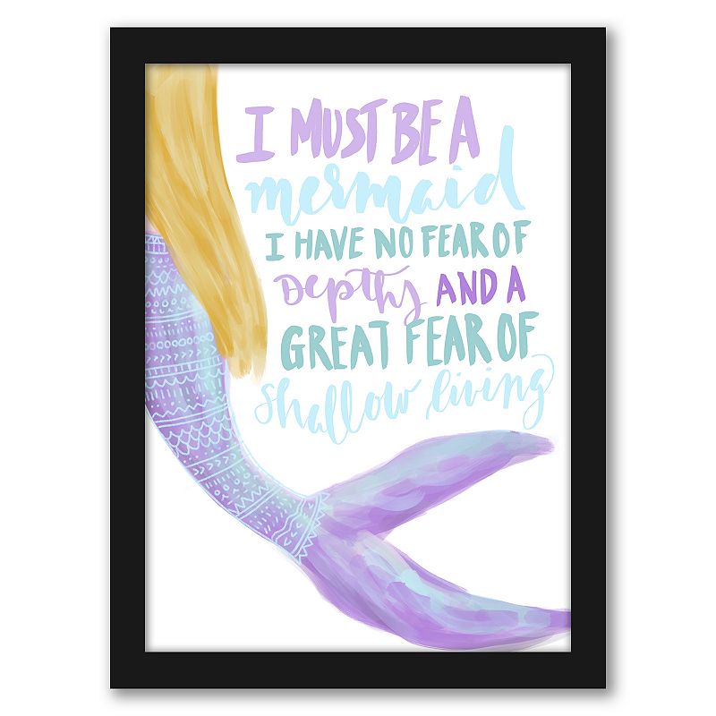 Americanflat I Must Be A Mermaid Framed Wall Art