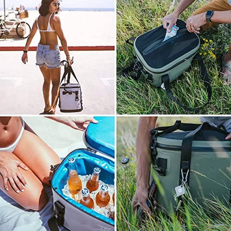 TPU Waterproof Thermal Insulation Bag Cooler Ice Picnic Wine Insulated Mini Lunch Soft Cooler Tote Bag