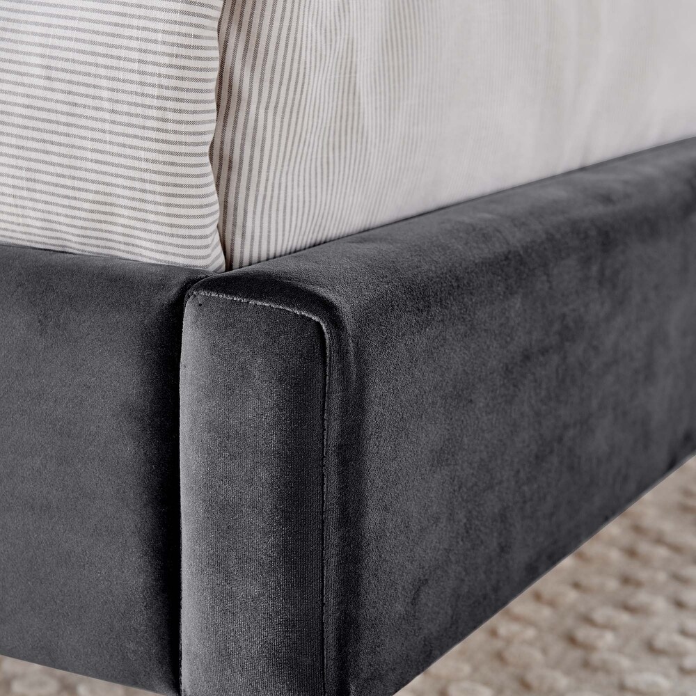 Daisy Performance Velvet Twin Platform Bed