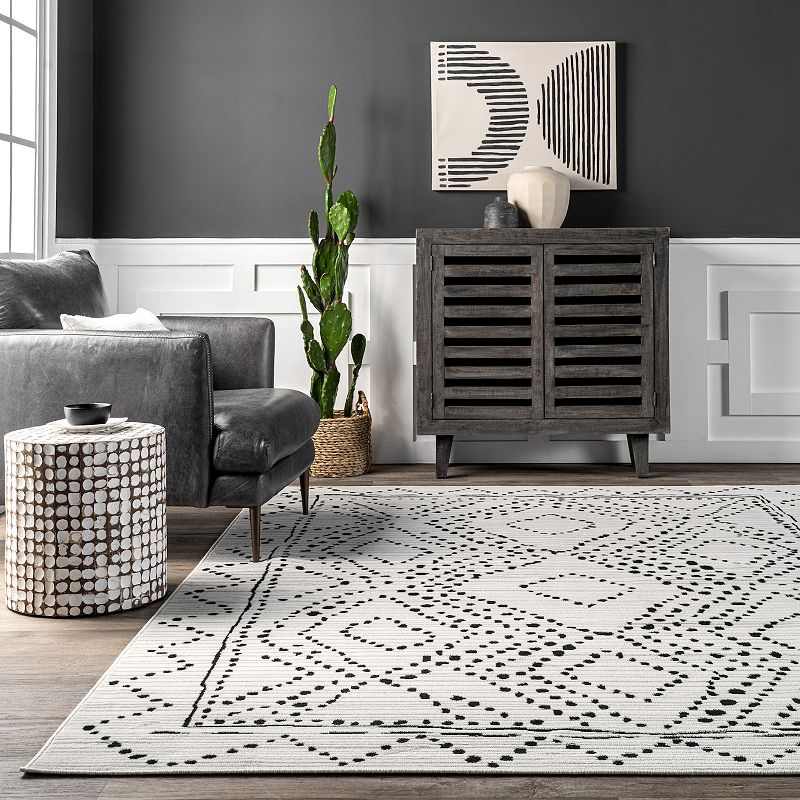 nuLoom Mila Moroccan Diamond Trellis Area Rug