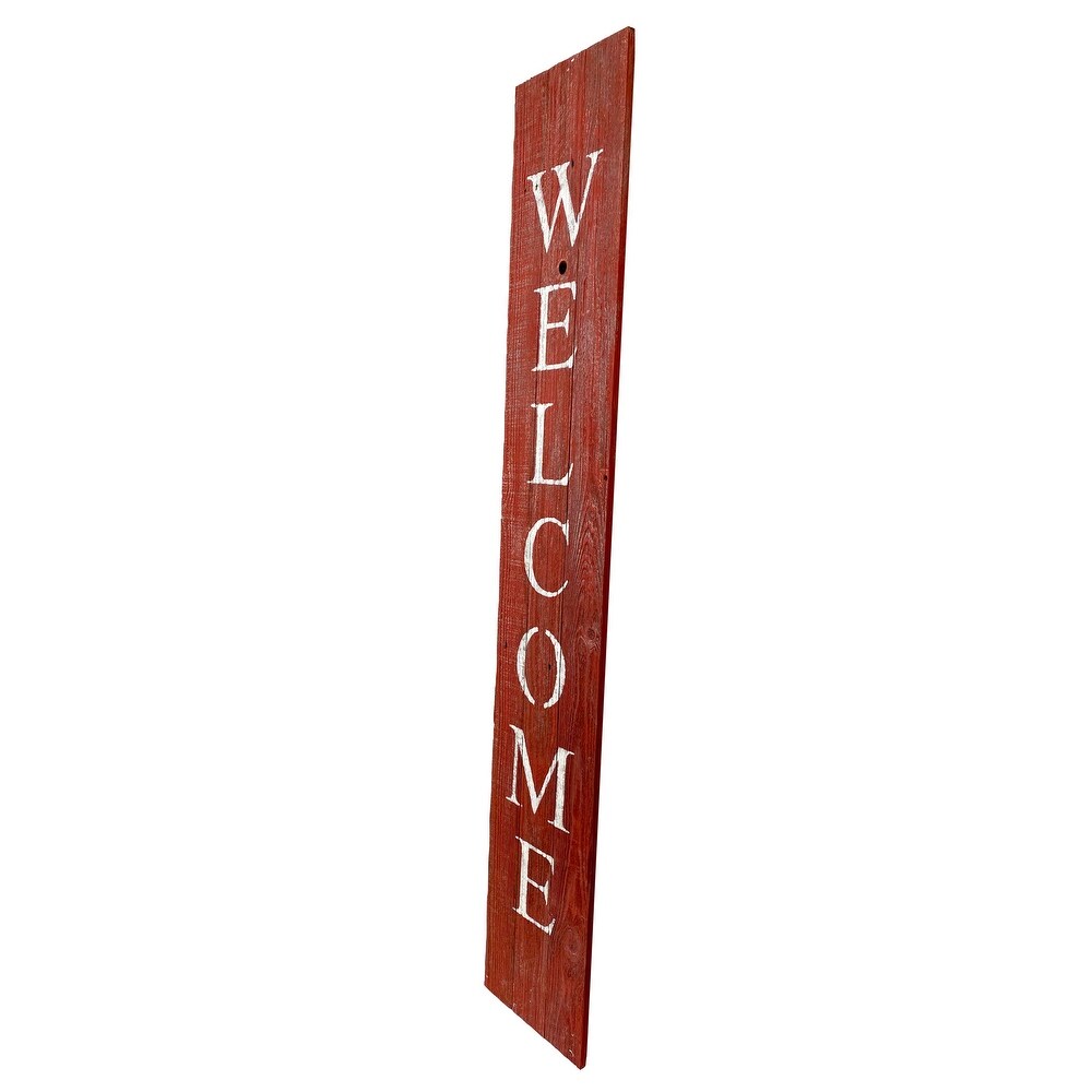 Rustic Farmhouse 5ft Vertical Front Porch Welcome Sign