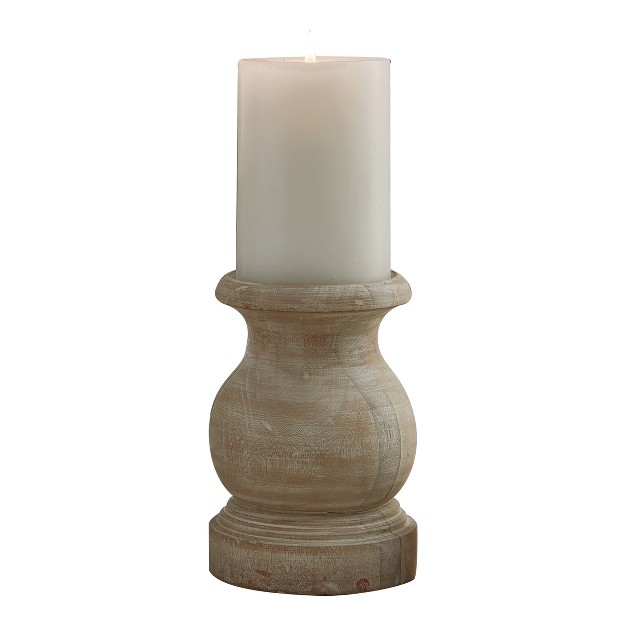 Park Designs Jenny Candlestick Fat White