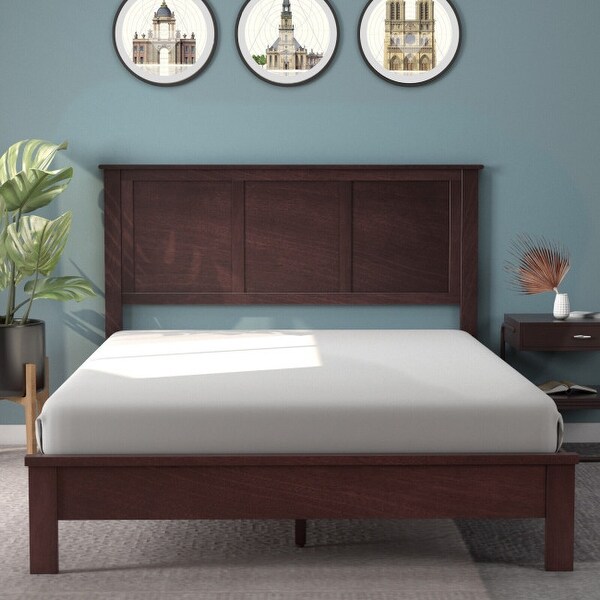 Full Wood Headboard Flat Panel with Pre-drilled Holes and Height Adjustment - - 36068985