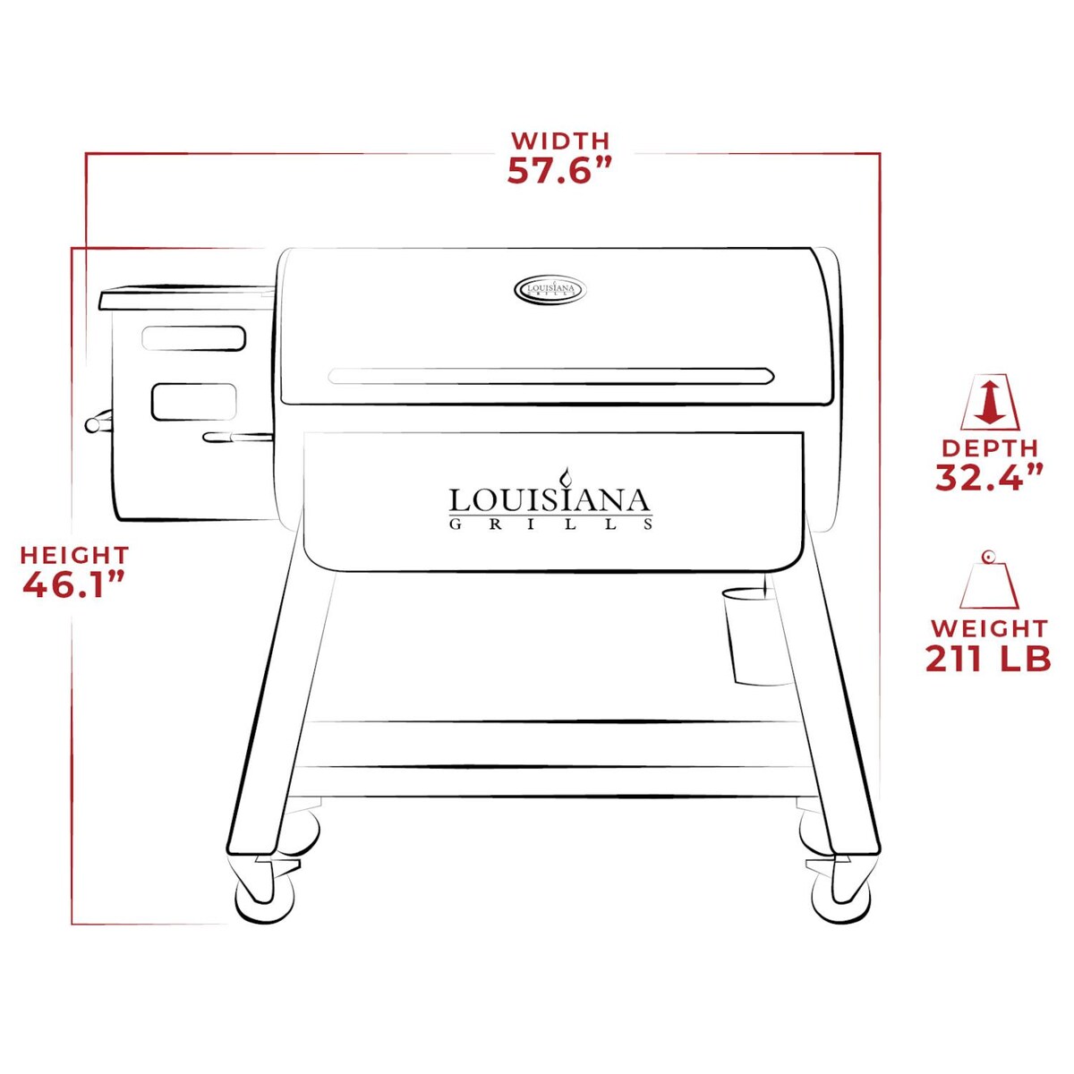 Louisiana Grills LG1200BL Black Label Series Pellet Grill W/ Wi-Fi Control