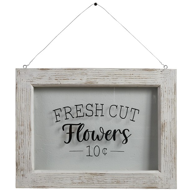 Park Designs Farmhouse Framed Glass Fresh Cut Flowers