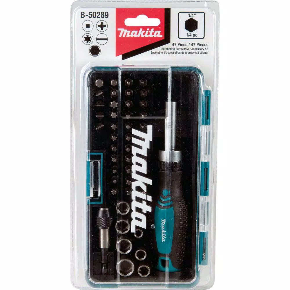 Makita Ratchet and Bit Set (47-Piece) and#8211; XDC Depot