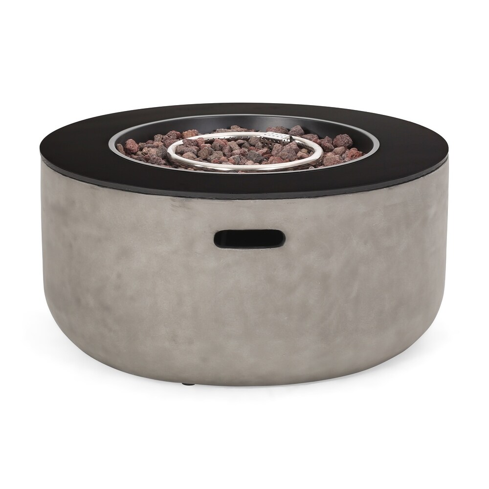 Adio Outdoor Modern 31 inch Circular Fire Pit by Christopher Knight Home   31.10\