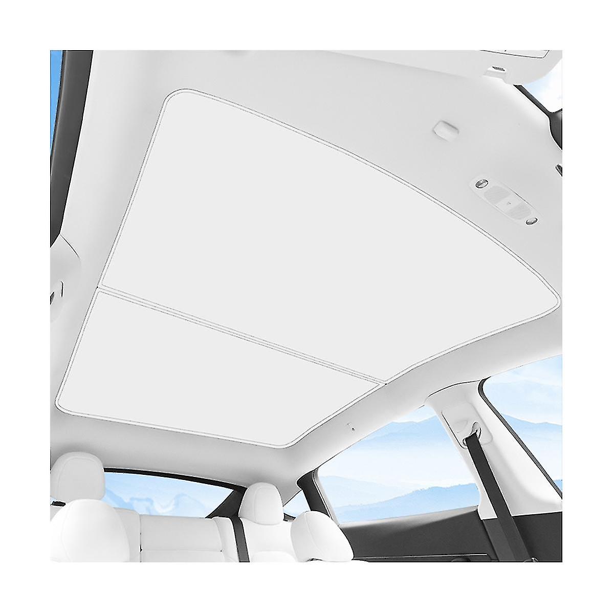 For Model Y/3 New Beige Front And Rear Sunroof Ice Silk Sunshade Interior Accessories