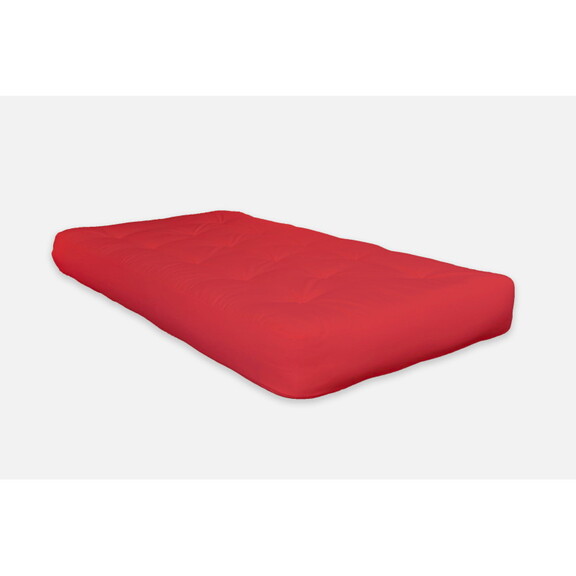 6 Red Single Foam Futon Mattress  Twin Size Bed M...