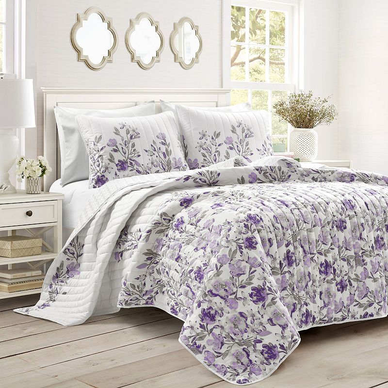 Lush Decor Tanisha Reversible Quilt Set with Shams