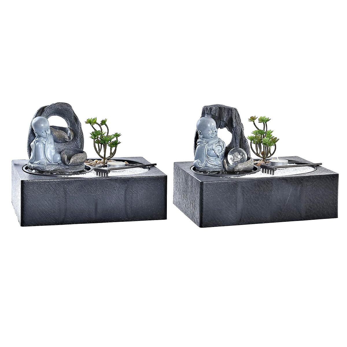 Garden fountain DKD Home Decor 29 x 21 x 22 cm Resin Oriental (2 Units)