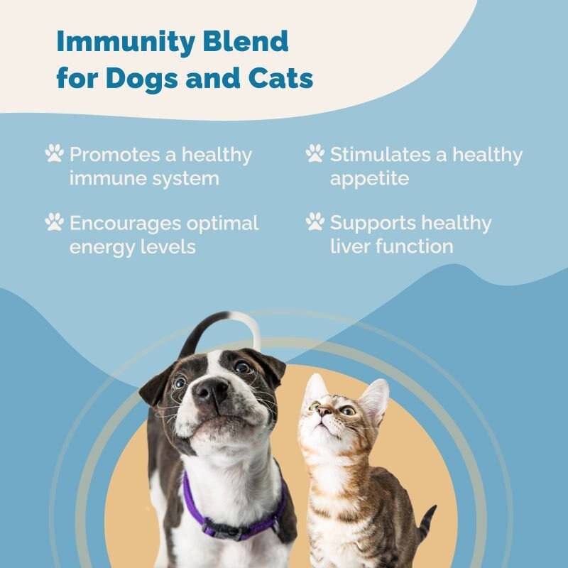 Prana Pets Immunity Blend Immune Health Liquid Cat and Dog Supplement， 2-oz bottle