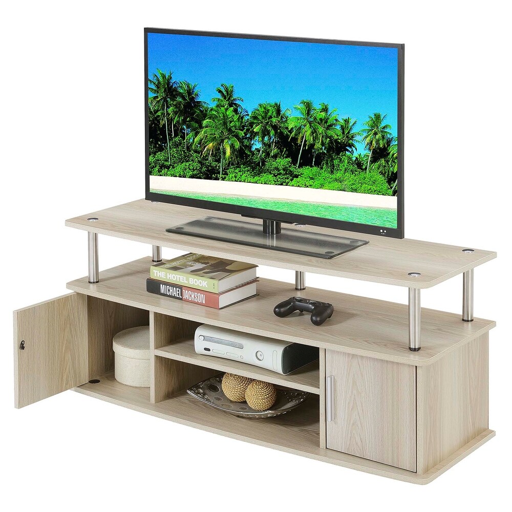 Convenience Concepts Designs2Go Monterey 55 inch TV Stand with Cabinets and Shelves