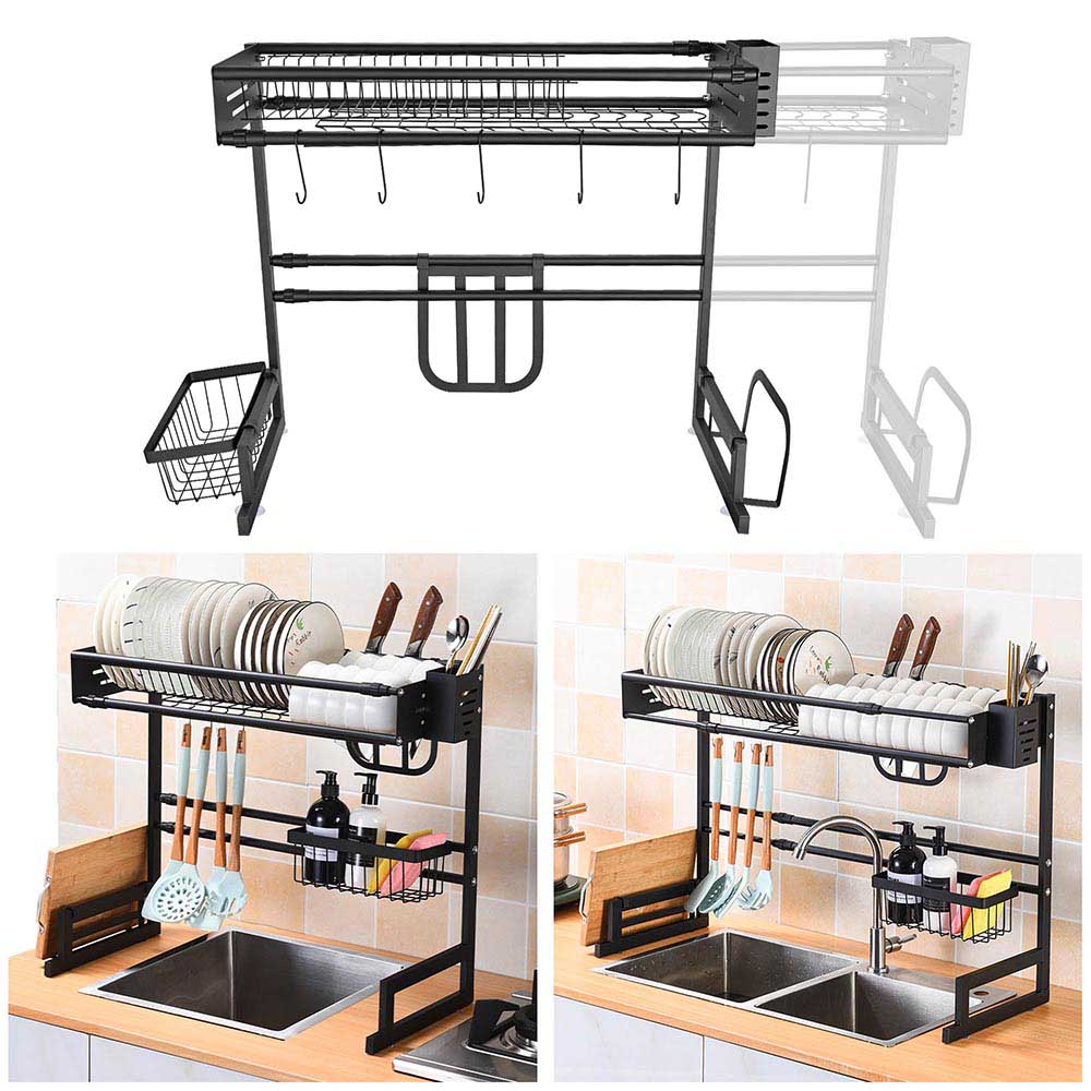 Yescom Large Dish Drying Rack Over Sink Adjust (23.6