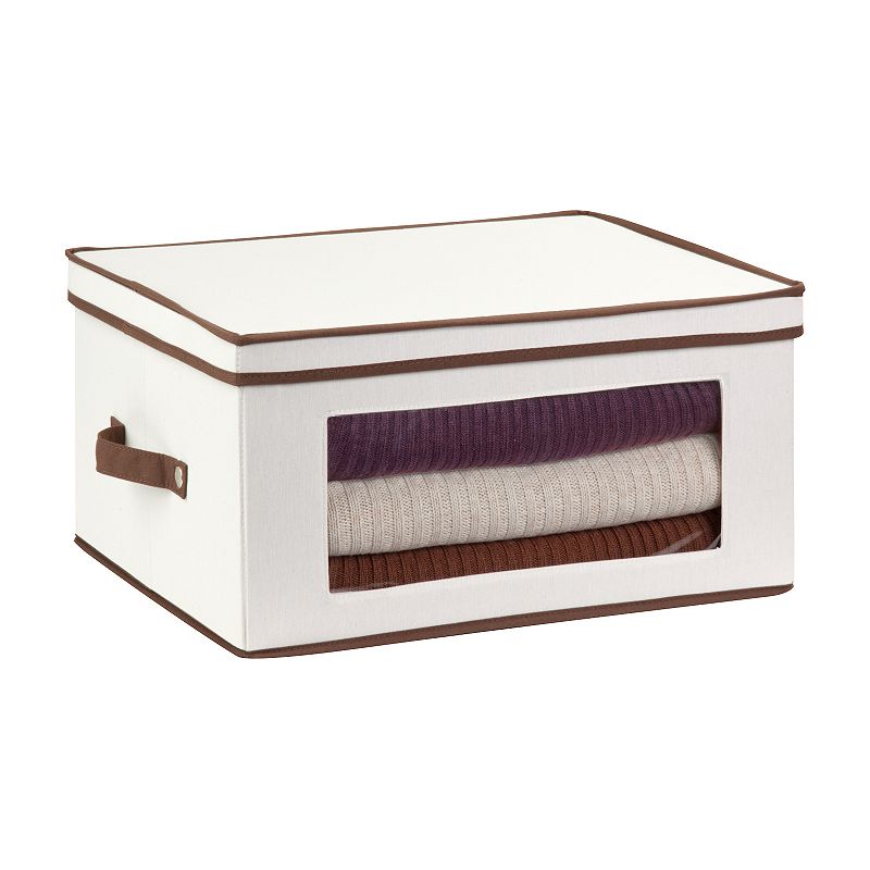 Honey-Can-Do Canvas Window Storage Box with Lid