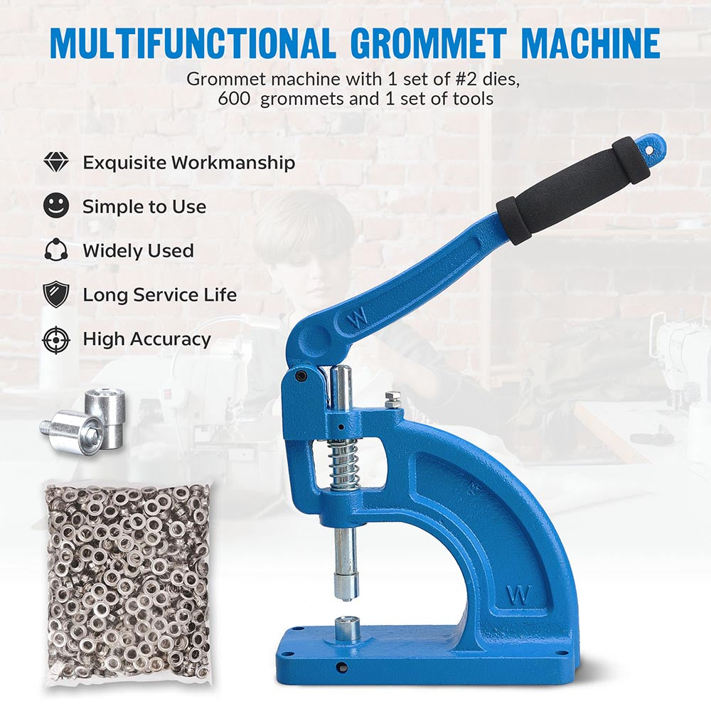 Yescom Grommets Tool Machine with #2 Dies 600pcs